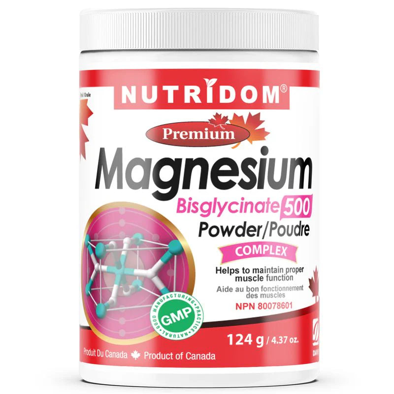 NUTRIDOM®    Magnesium Bisglycinate 500 Powder 124g
