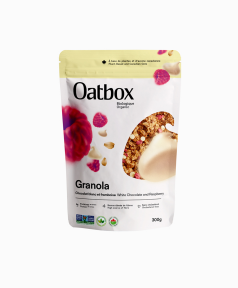 Oatbox   White Chocolate & Raspberry Granola 8 x 300g