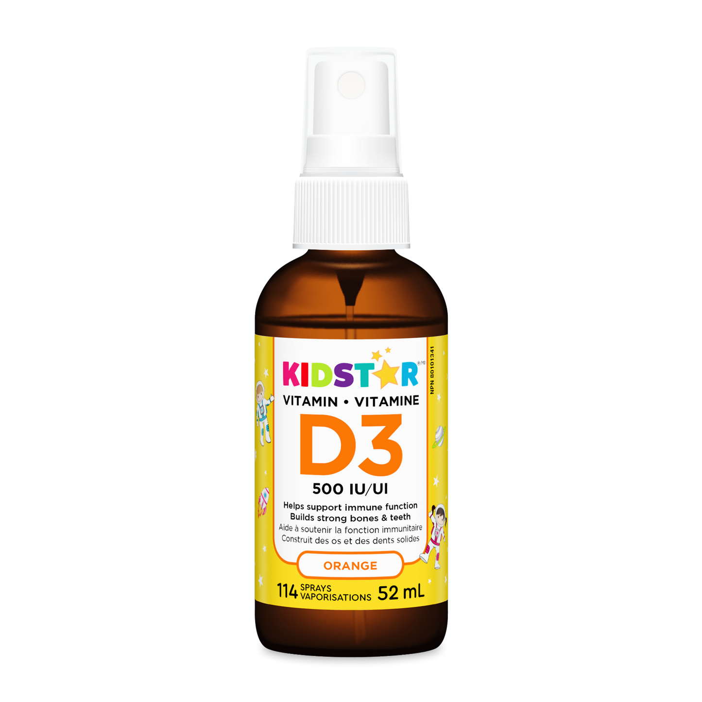 KidStar Nutrients   Vitamin D3 Spray 52ml