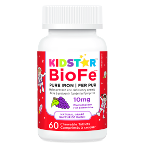 KidStar Nutrients   BioFe Pure Iron Chewable Grape 60ch