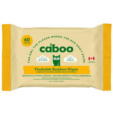 Caboo   Tree Free Household Paper Products   Flushable Wipes1CT