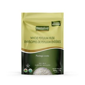 Rootalive Inc.   Organic Whole Psyllium Husk 454g