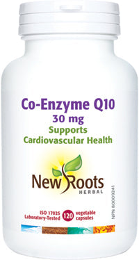 NEW ROOTS    Co-Enzyme Q10 · 30 mg    120 capsules