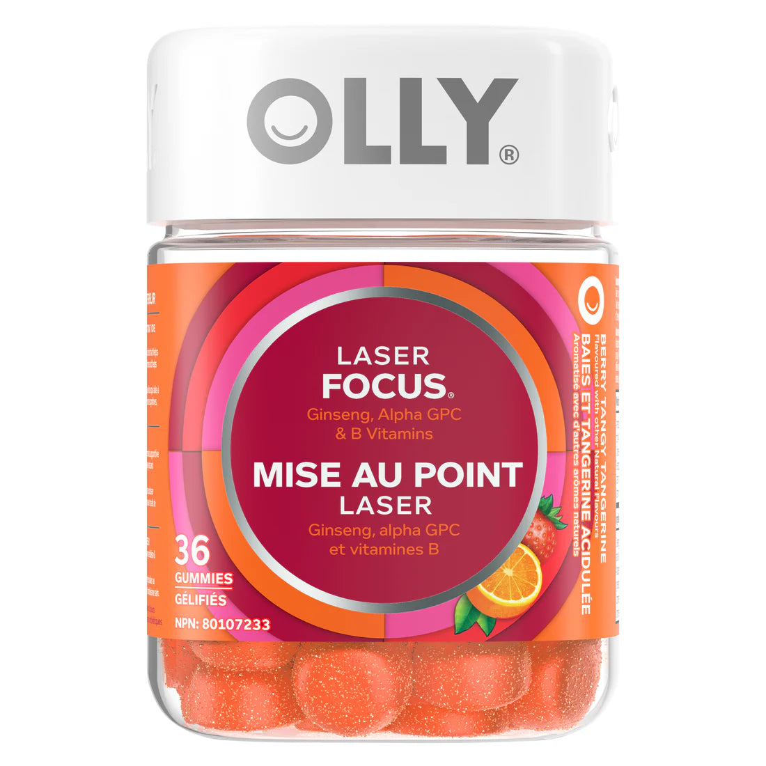 OLLY VTMN LASER FOCUS GUMMIES 36 GUMMY