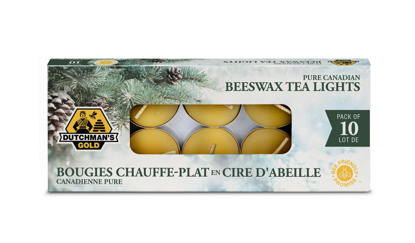 Dutchman's Gold Inc.   Seasonal Beeswax Tealights 10pk