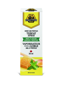 Dutchman's Gold Inc.   Honey & Propolis Throat Spray-Mint 30ml