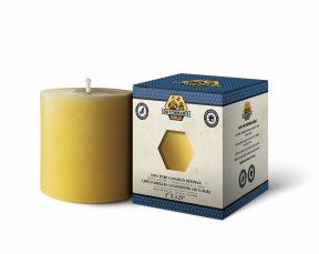 Dutchman's Gold Inc.   Beeswax Candles Pillar Med 3x3.25 1ea
