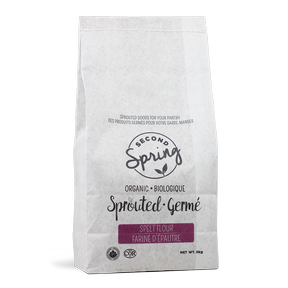 Second Spring Sprouted Foods   Sprouted Spelt Flour 4 x 2kg