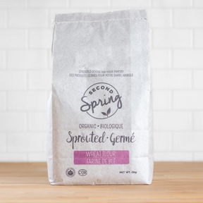 Second Spring Sprouted Foods   Sprouted Wheat Flour 4 x 2kg