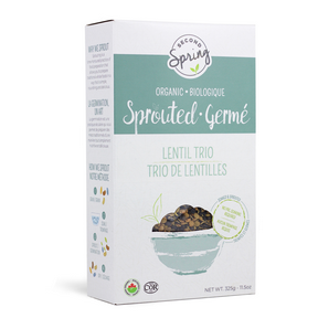 Second Spring Sprouted Foods   Sprouted Lentil Trio 6 x 325g