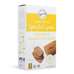 Second Spring Sprouted Foods   Sprouted Wheat Banana Bread Mix 6 x 314g