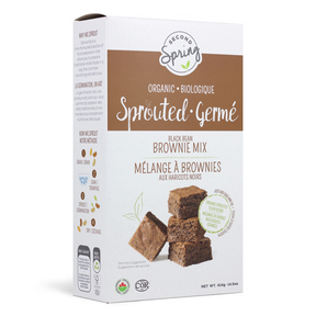 Second Spring Sprouted Foods   Sprouted Black Bean Brownie Mix 6 x 414g