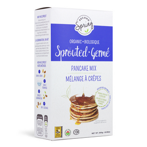Second Spring Sprouted Foods   Sprouted Whole Grain Pancake Mix 6 x 300g