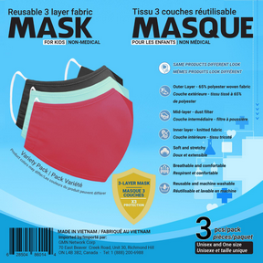 Sequence Health Ltd.   Kids Mask - Assorted 3un