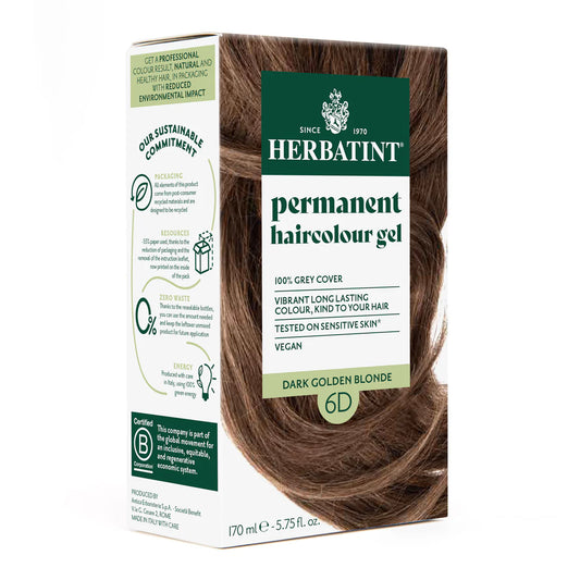 Permanent haircolour gel 6D Dark Golden Blonde, 170 ml