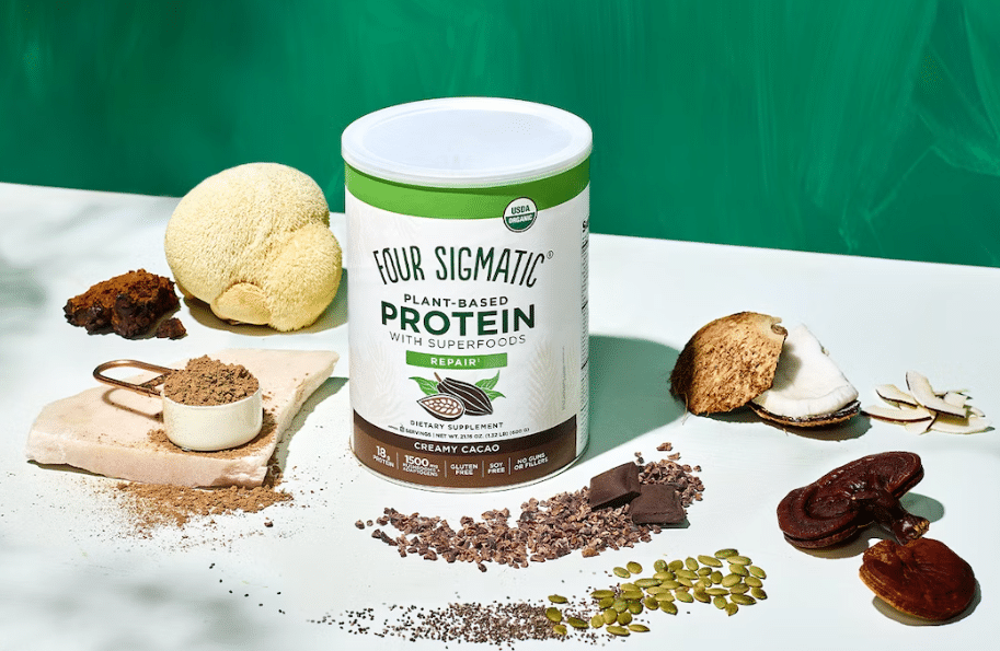 FOUR SIGMATIC   Plant-Based Protein with Superfoods - Creamy Cacao -15 servings   600 g / 21.16 oz