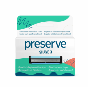 Preserve by Recycline   Shave 3 Replacement Blades 4ct