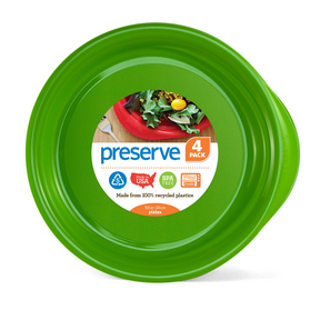 Preserve by Recycline   Everyday Plates - Apple Green 4ct
