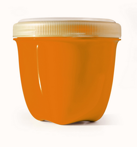 Preserve by Recycline   Mini Round Food Storage - Orange 235ml