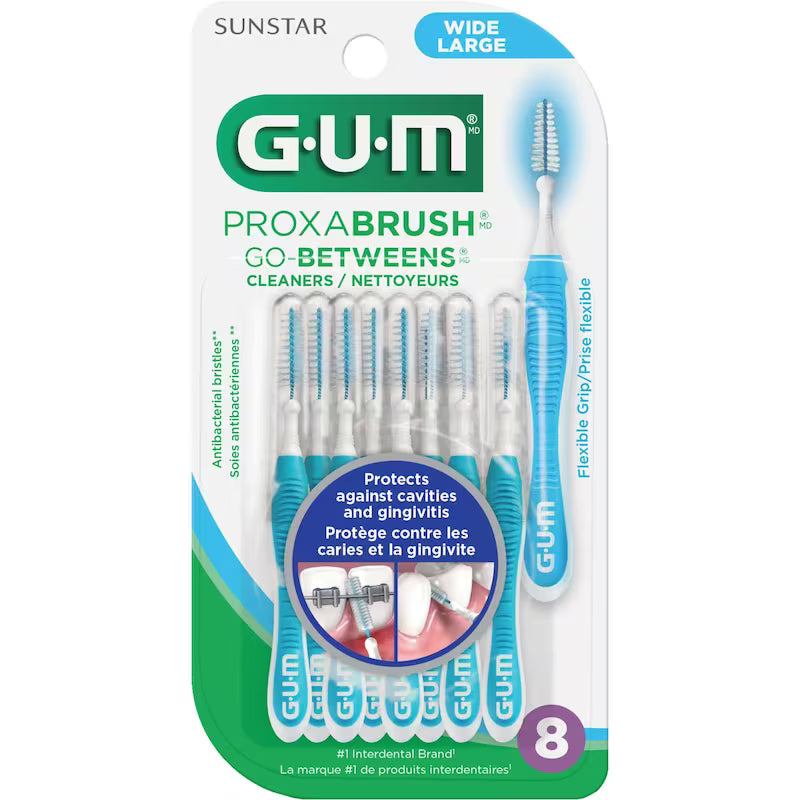 GUM PROXABRUSH TRAV-LERS WIDE 8PK