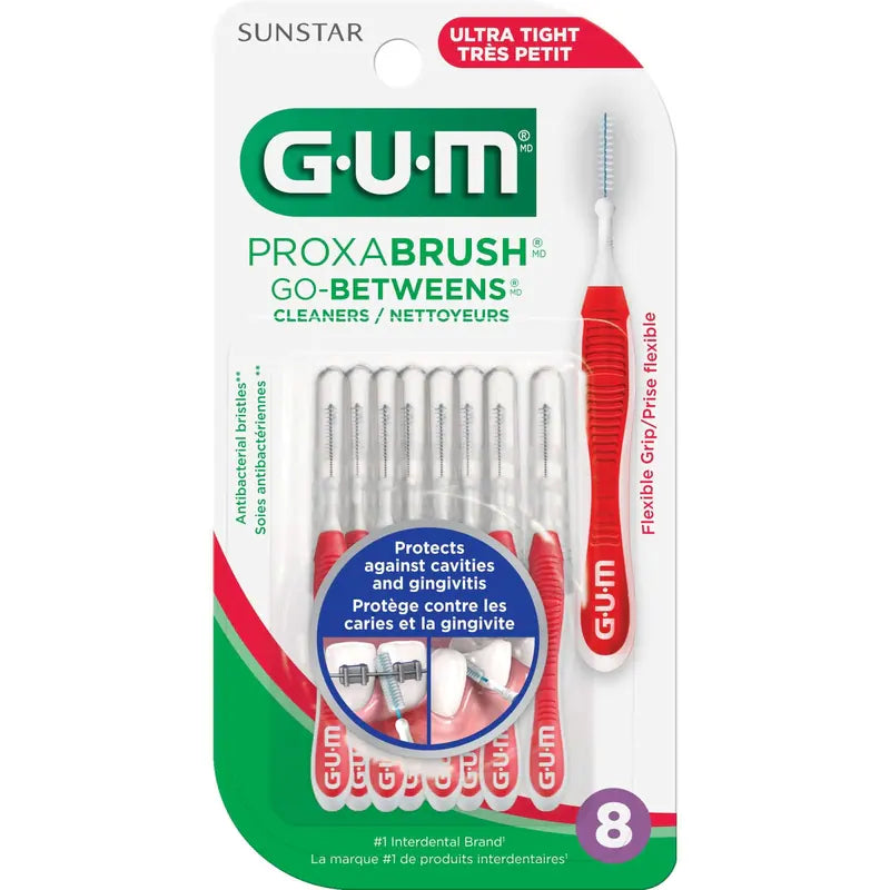 GUM GO-BETWEEN PROXABRUSH ULTRA SMALL 8