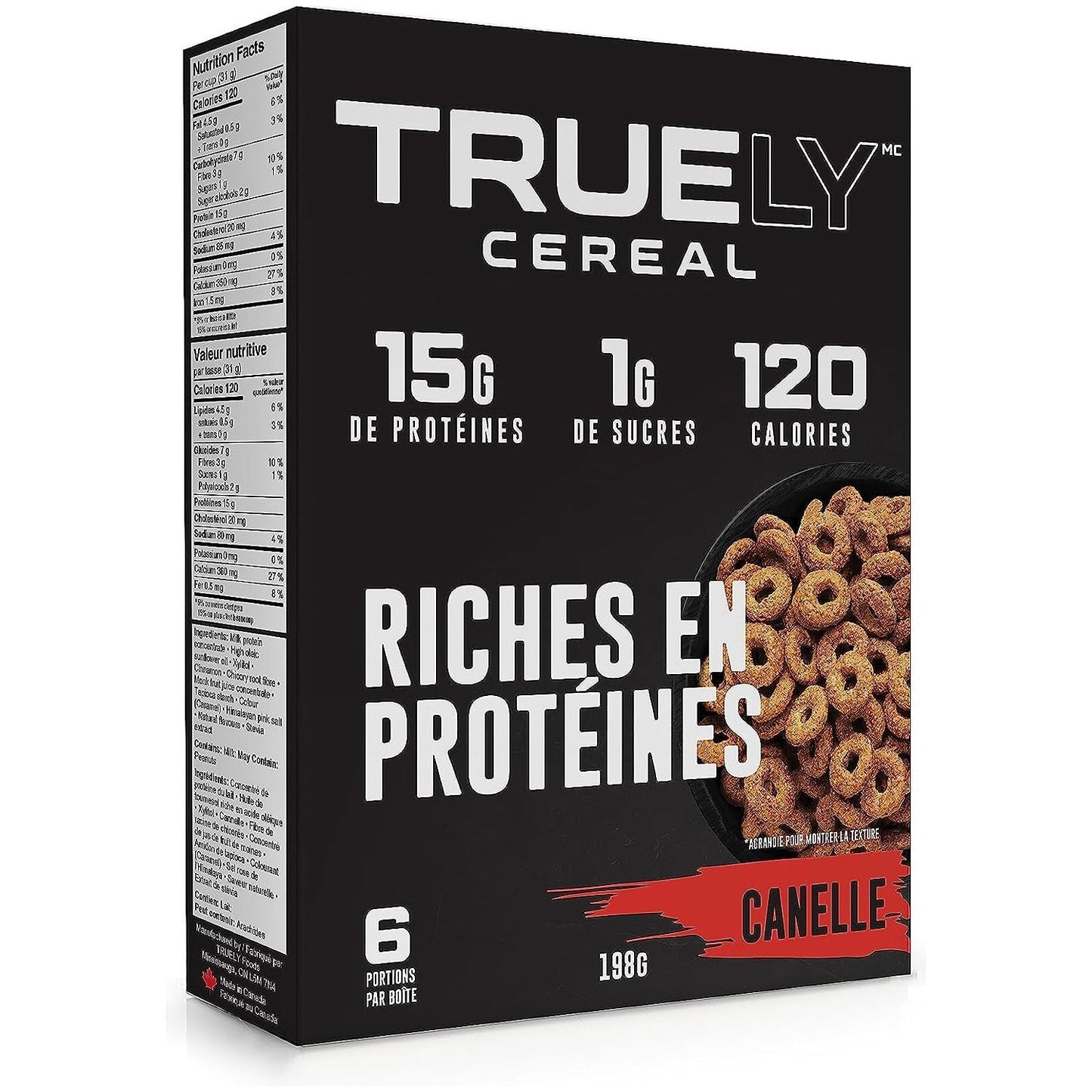 Truely Protein Cereal - Cookies and Cream 6 x 200g