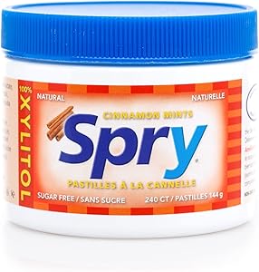 SPRY   SPRY MINTS, CINNAMON, 240s