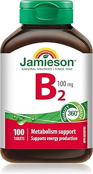 Jamieson    JMS Vitamin B2 (Riboflavin) 100's    100Tablets