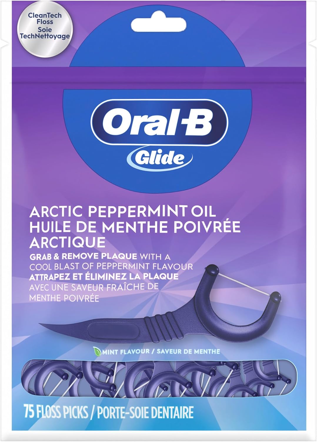 ORAL-B GLIDE FLOSS PICKS RADIANT MINT 75