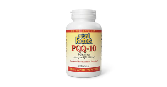 Natural Factors PQQ-10 20mg + CoQ10 200mg 30 sgels