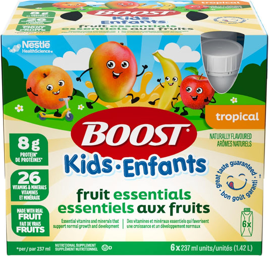 BOOST KIDS FRUIT BLENDS TROPICAL 6X237ML pack of 4