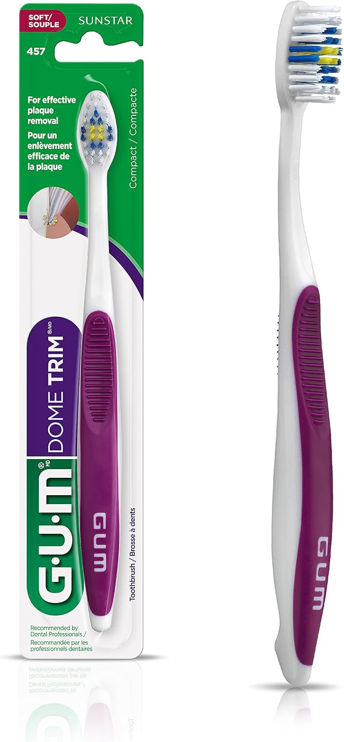 TOOTHBRUSH GUM DOME TRIM COMPACT SOFT #457RDT