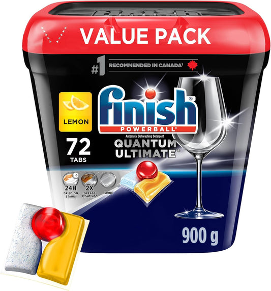 FINISH QUANTUM ULTIMATE LEMON 72 pack of 3