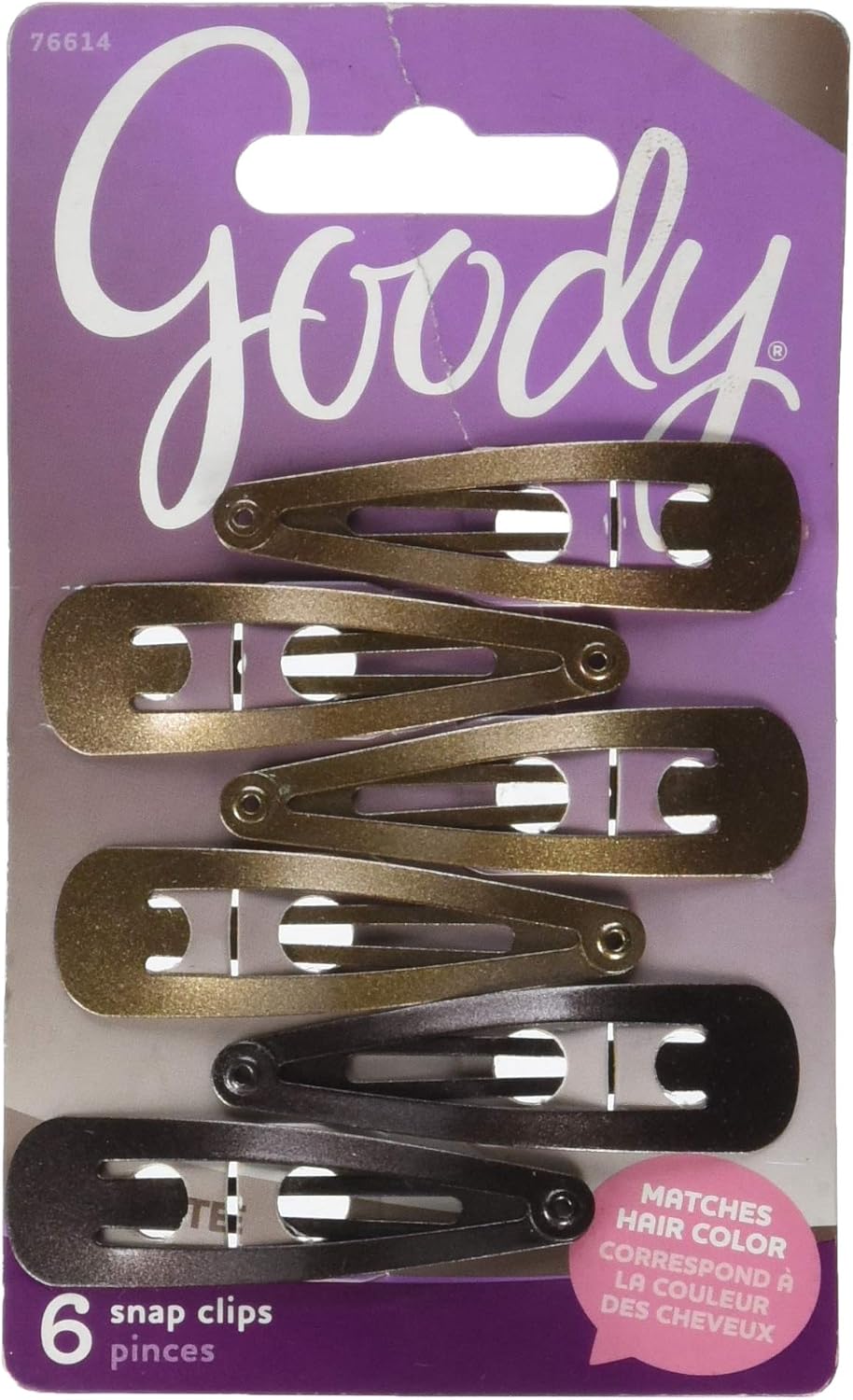 GOODY MULTISAVE CONTOUR CLIPS BRUNETTE 6 pack of 3