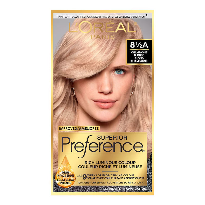 L'OREAL PREFERENCE 8 1/2 CHAMPAGNE BLONDE