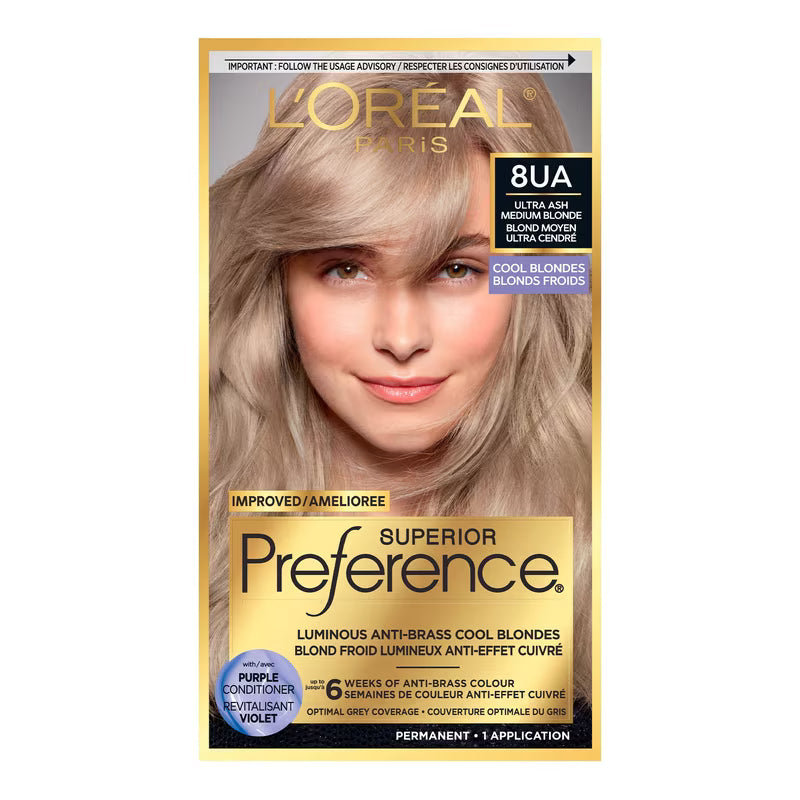 LOREAL PREFERENCE 8UA MD BLOND ULTRA ASH