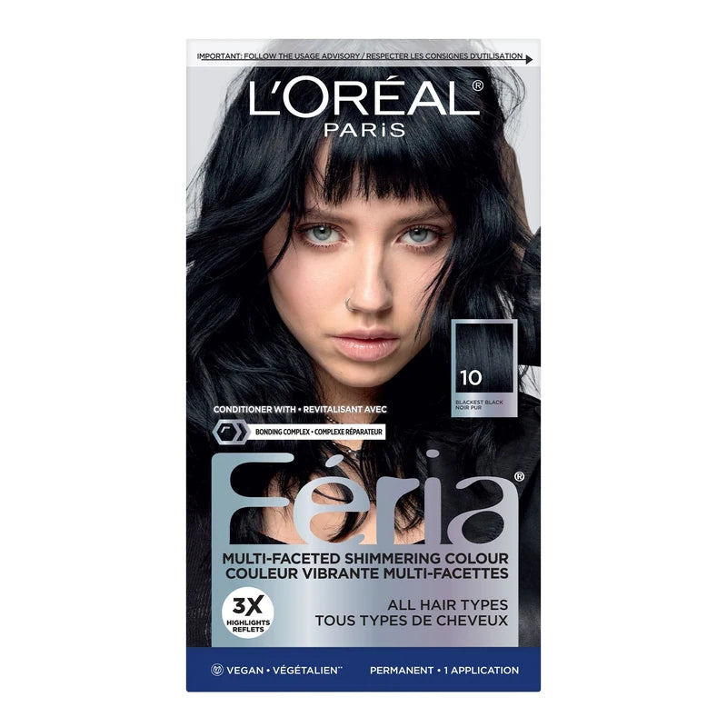 L'OREAL FERIA #10 BLACKEST BLACK