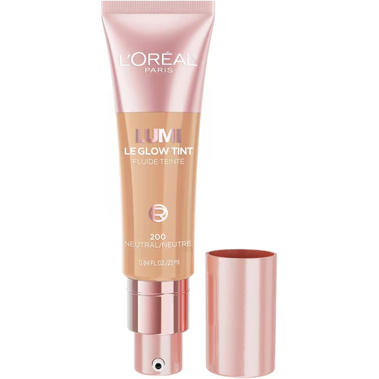 L OREAL LUMI LE GLOW TINT MD N200 pack of 2