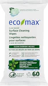 Eco-Max   Household Cleaners   Surface Wipes - Spearmint60CT