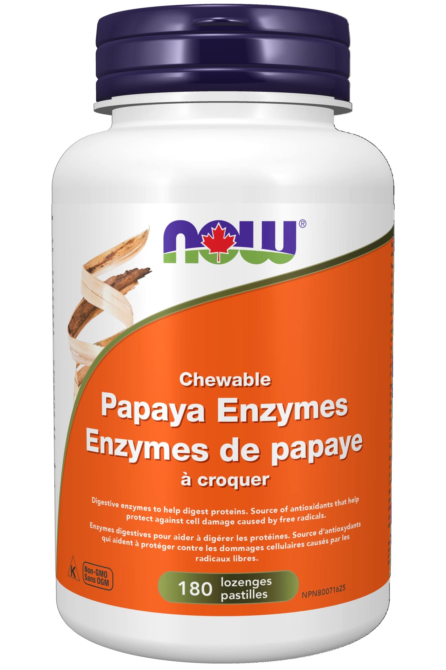 NOW    Papaya Enzyme Chewable 180Loz