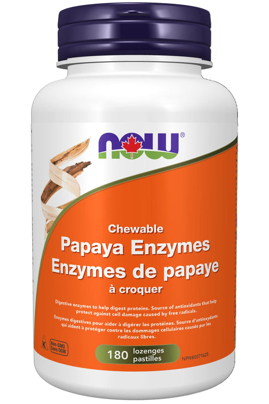 NOW    Papaya Enzyme Chewable 180Loz