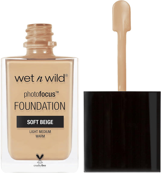 WET N WILD PHOTO FOCUS FOUNDATION SOFT BEIGE pack of 2