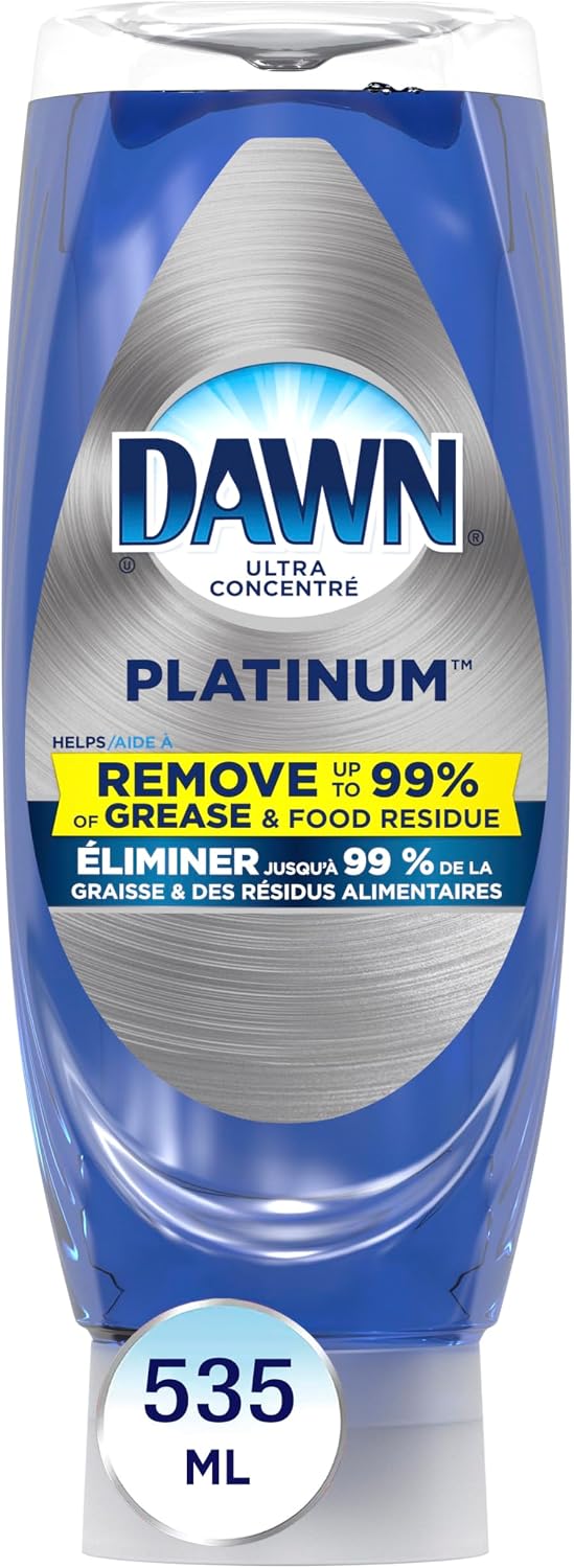 DAWN PLATINUM EZ SQUEEZE REFRESHING RAIN 535ML pack of 8