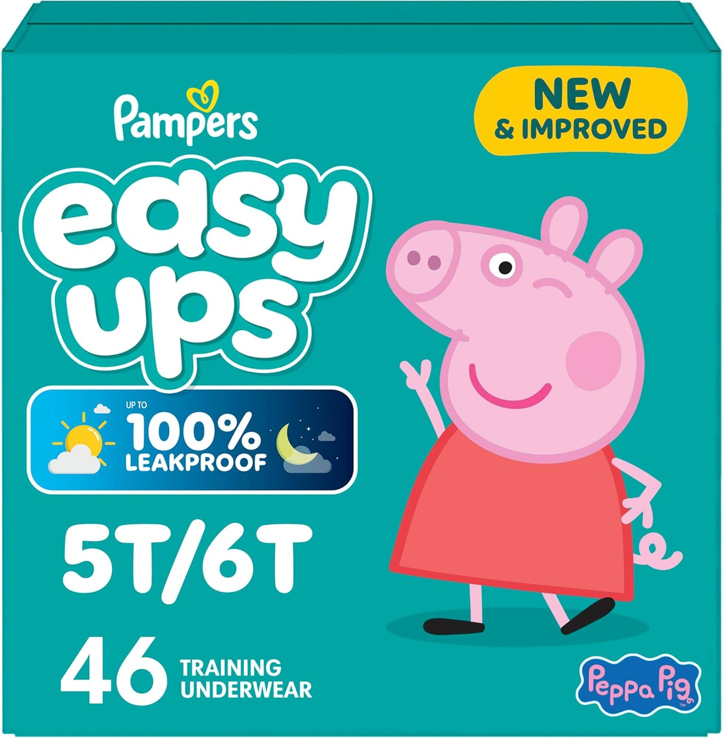 PAMPERS EASY UPS GIRL SIZE 5T-6T 46