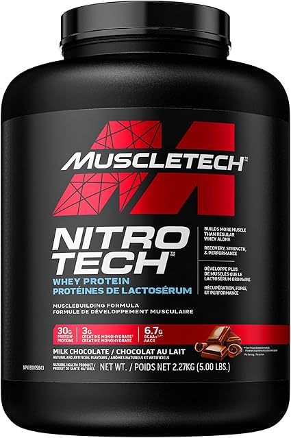 MuscleTech - MuscleTech Nitro Tech Whey Chocolate 5 lbs