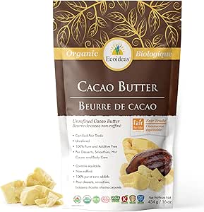Ecoideas Organic FT Cacao Butter 454g *on backorder*