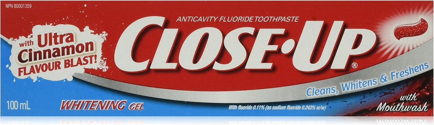 TOOTHPASTE CLOSE UP GEL RED&FLUORIDE 100ML TOOTHPASTE