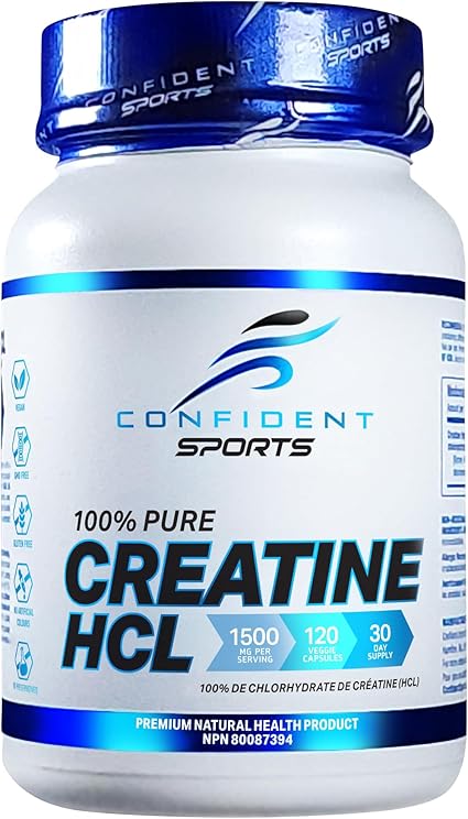 CONFIDENT SPORTS - CS Creatine HCL 750mg - 120 caps - Unflavoured
