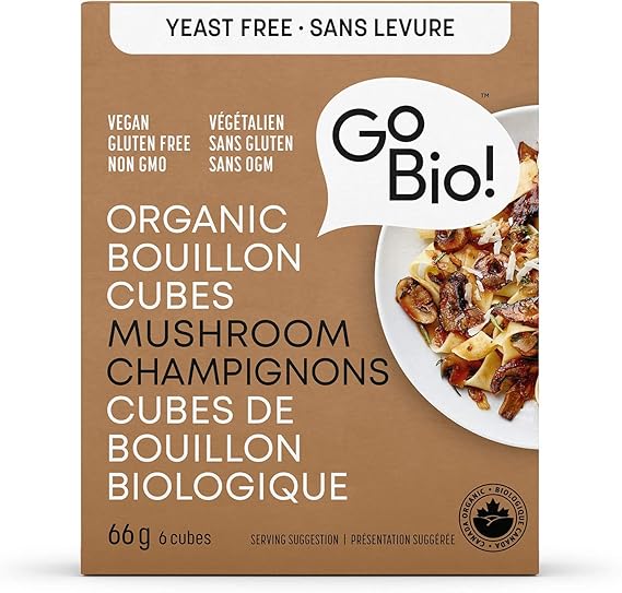 GoBIO! Organics   Yeast-Free Organic Mushroom Cubes ( 15 x 66g )