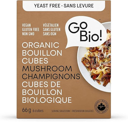 GoBIO! Organics   Yeast-Free Organic Mushroom Cubes ( 15 x 66g )